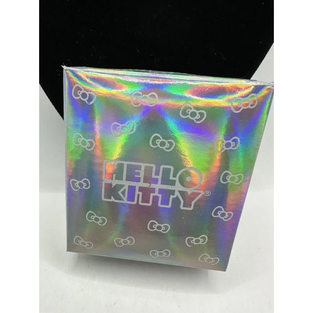 Hello Kitty Sterling Silver Kids Earrings Studs Sanrio New In Gift Box Pink Bow